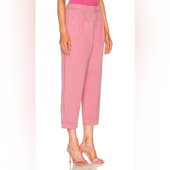 NWT PISTOLA Kellin Pleated Trouser in Pink flamingo size 26 - Picture 3 of 10